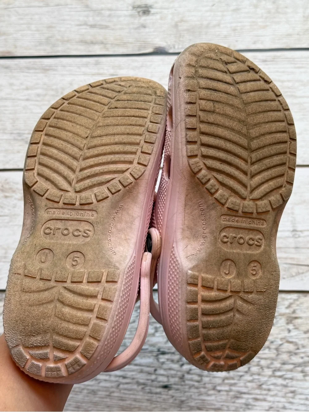 CROCS Kids Classic Clog in Blush Pink